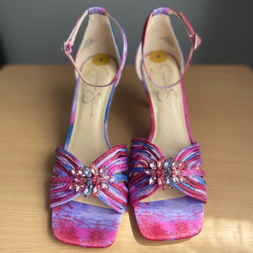 Jessica Simpson Pink and Blue Women's Heels - Picture 12 of 15